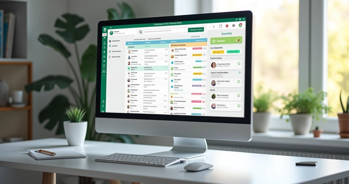 Tela de computador mostrando agenda de campanhas do WhatsApp 