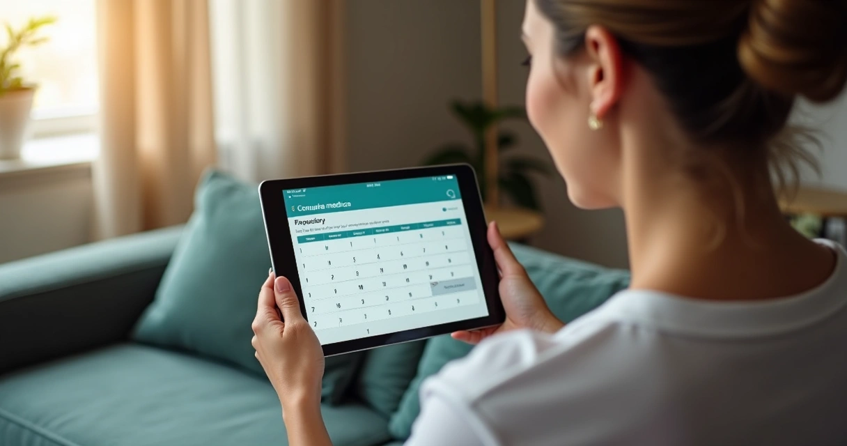 Pessoa agendando consulta médica online 