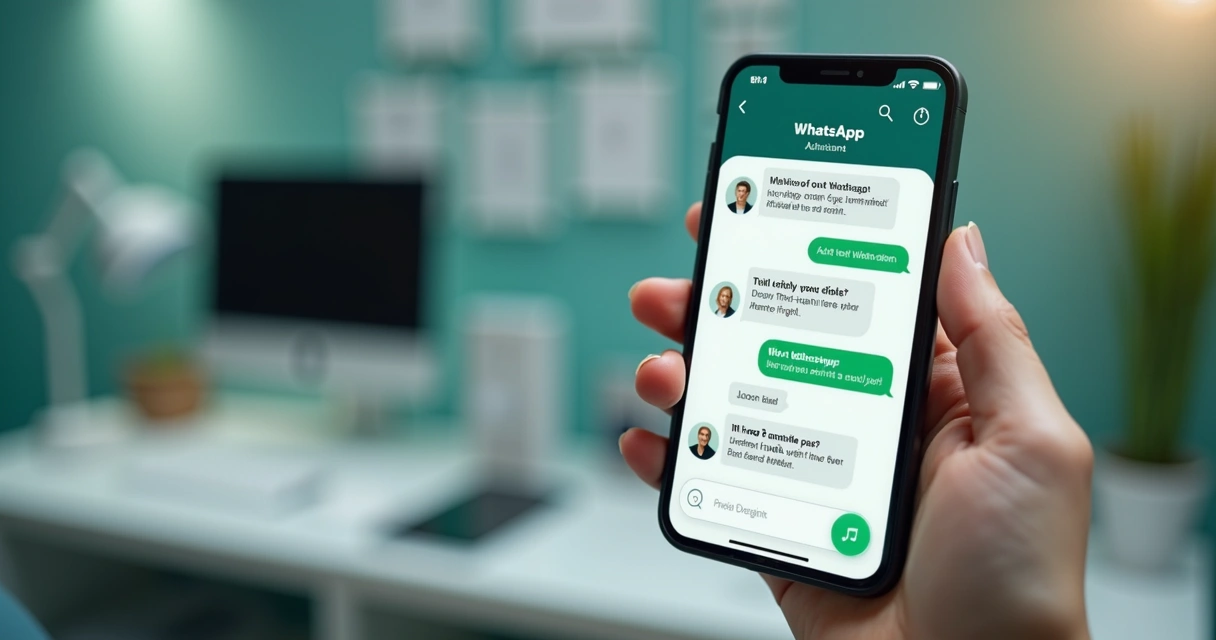 Assistente virtual agendando consulta odontológica no WhatsApp 