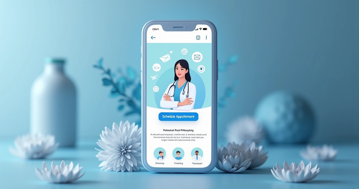 Landing page de biomédica com botão de agendamento em destaque
