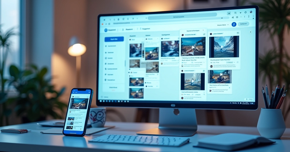 Short video scheduling calendar for social media
