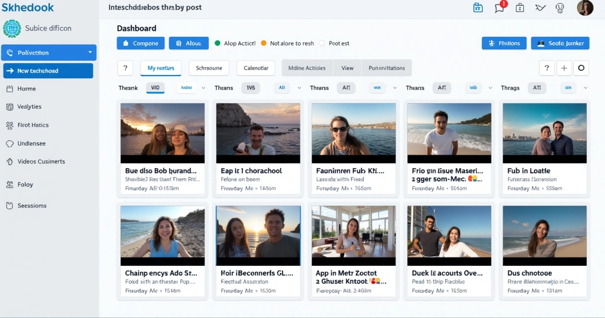 Bulk scheduling interface for videos in online platform