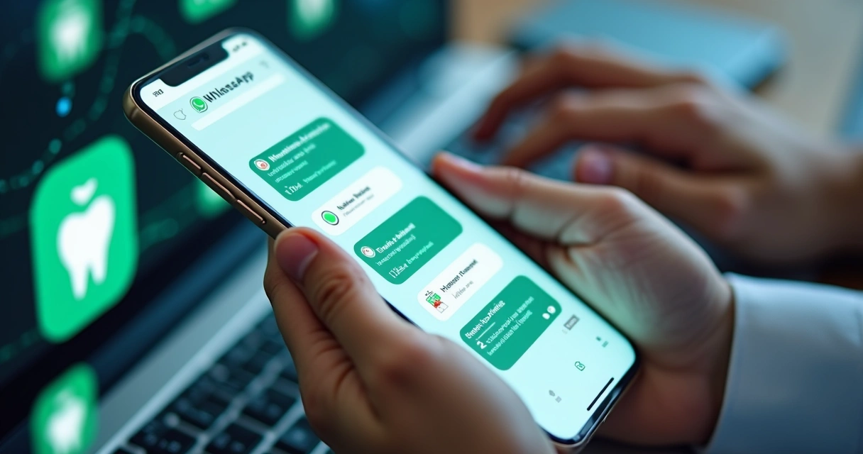 Conversas de agendamento odontológico automatizadas no WhatsApp com confirmações rápidas 
