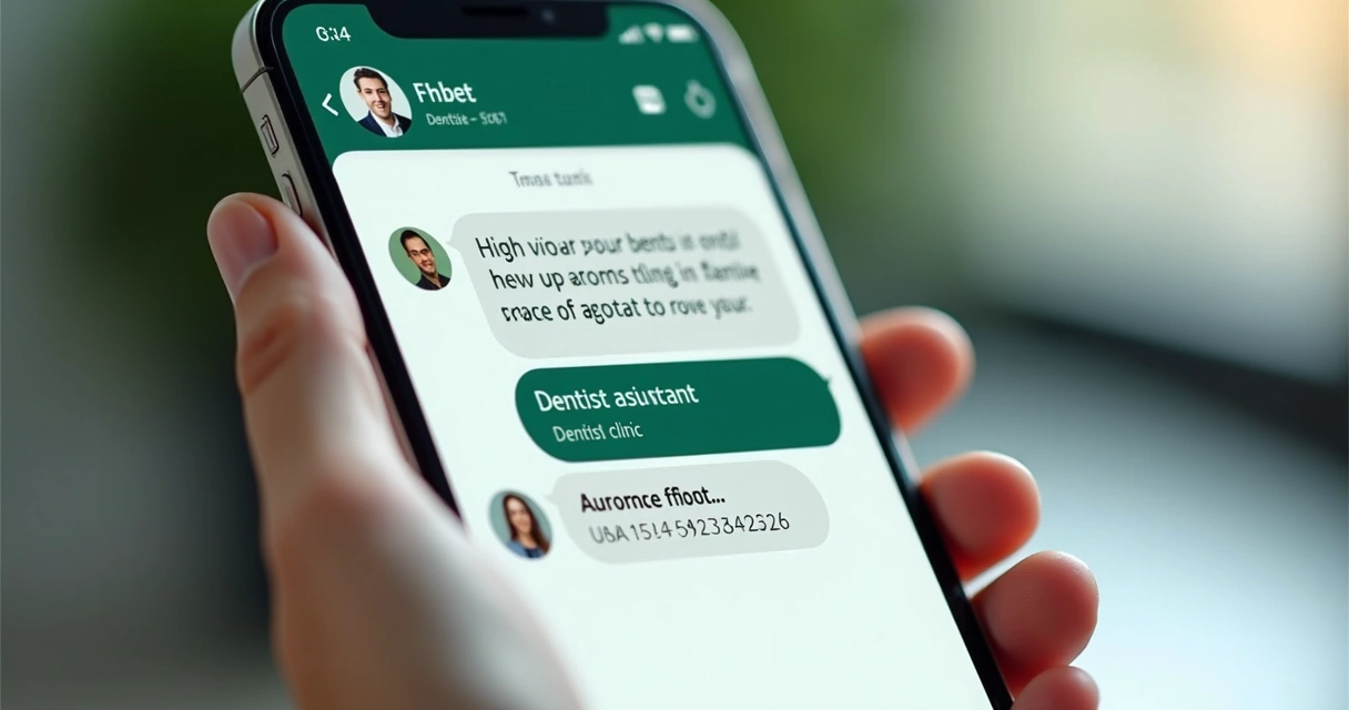 Robô de IA agendando consulta odontológica por WhatsApp 