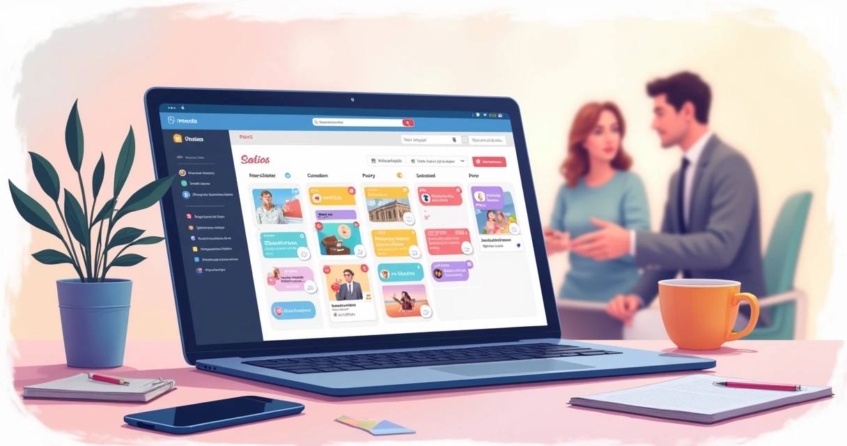 Tela de agendamento de posts e stories no Instagram 