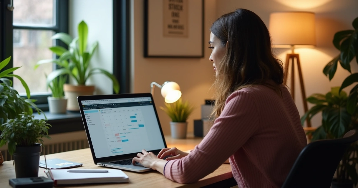 Agência de marketing marcando reunião por videochamada