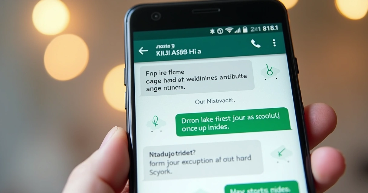 Interface WhatsApp para agendamento de serviços 