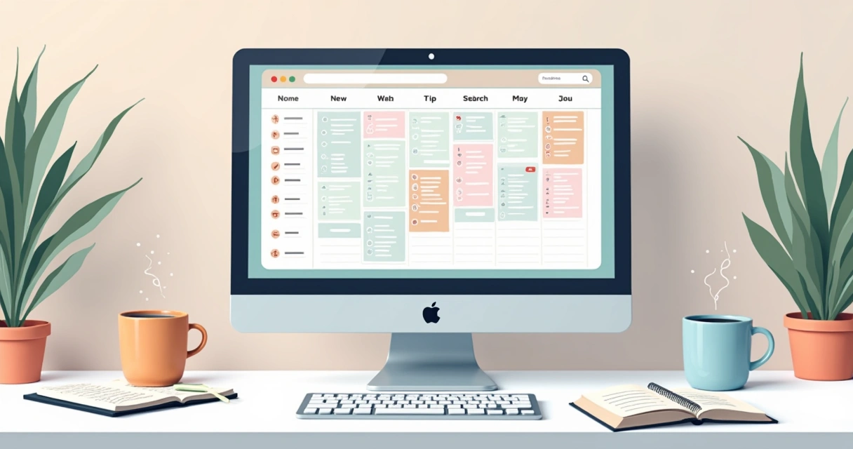 Tela de computador exibindo agenda online de sessões de terapia com horários marcados 