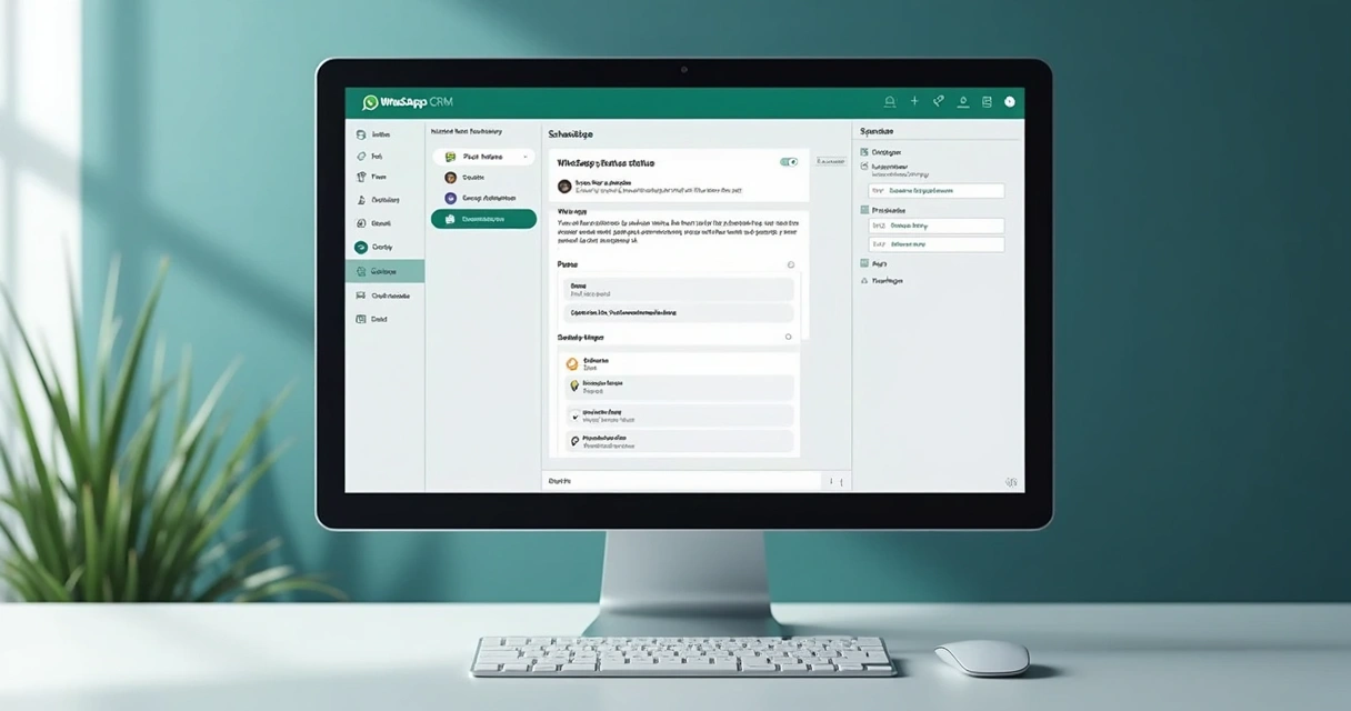 Formulário de programação de status de texto no WhatsApp com opções de data e hora