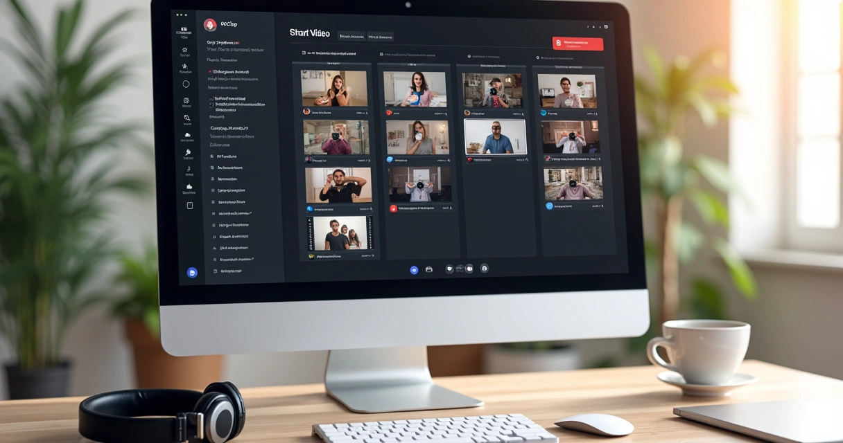 Screen for scheduling videos on VDClip 