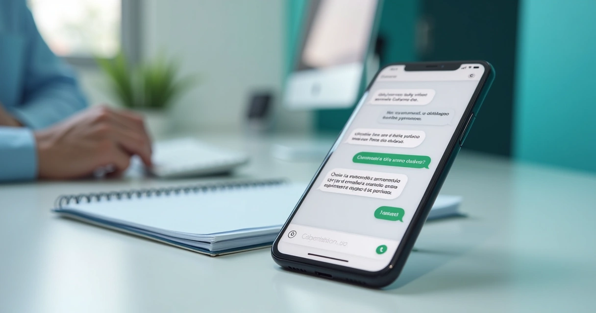 Atendimento no WhatsApp para agendamento de consulta odontológica 