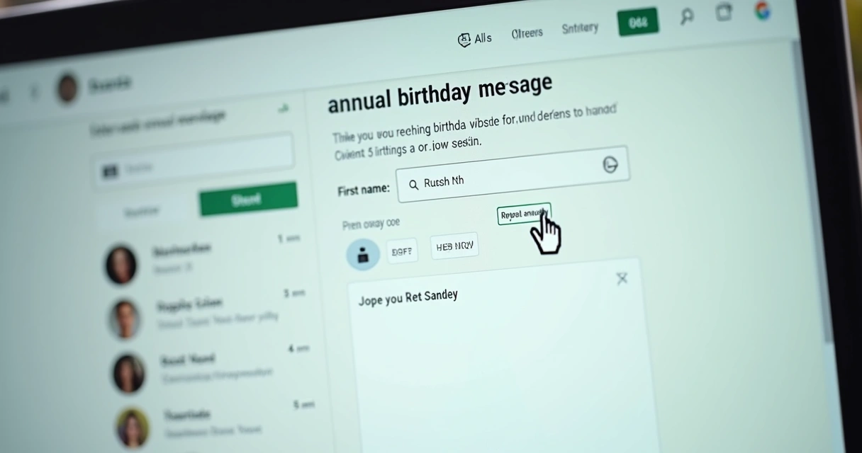 Agendamento de mensagem de aniversário individual pelo CRM do WhatsApp