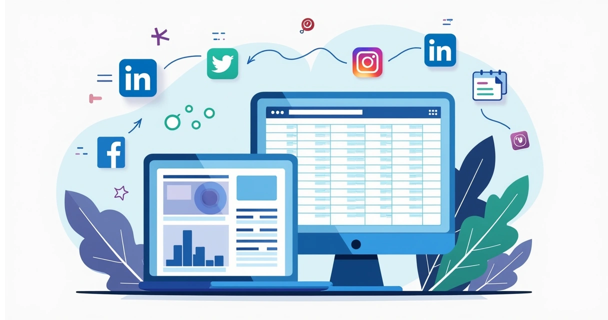 Planilha conectada a redes sociais 