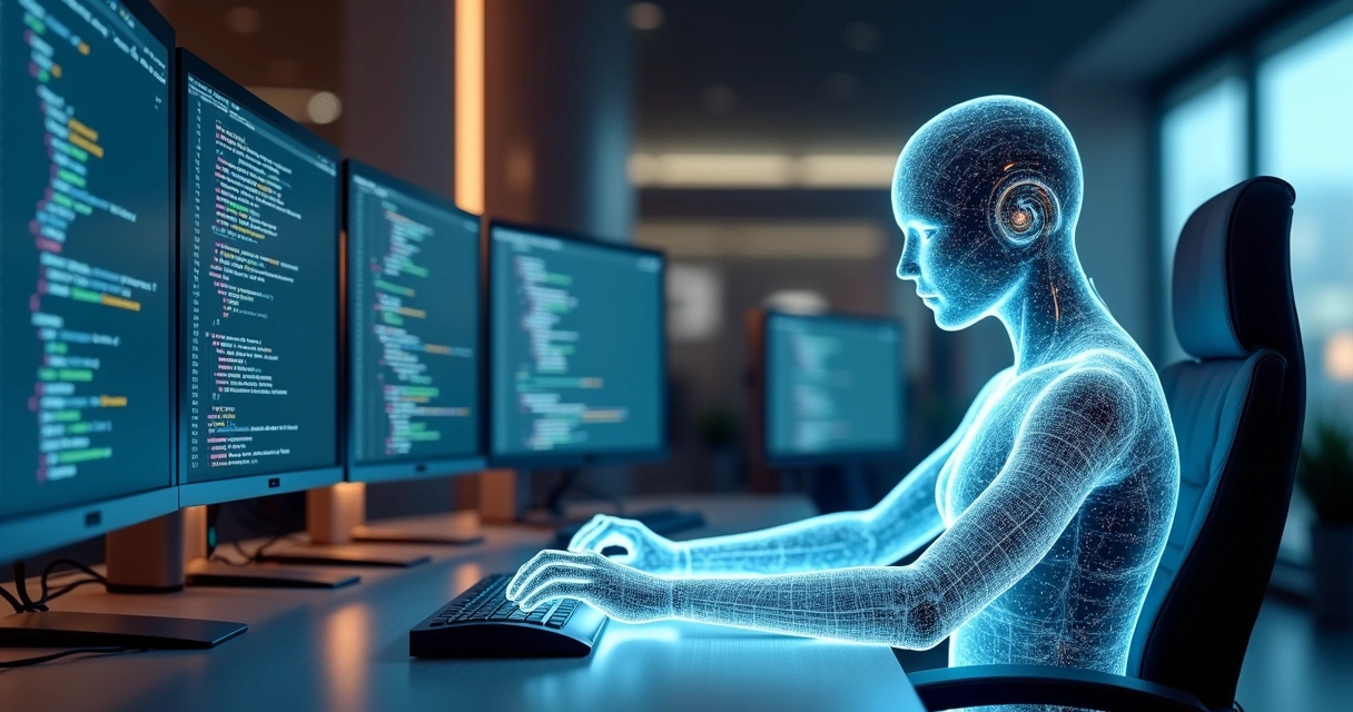 Agente IA programando código em ambiente visual Google Antigravity 