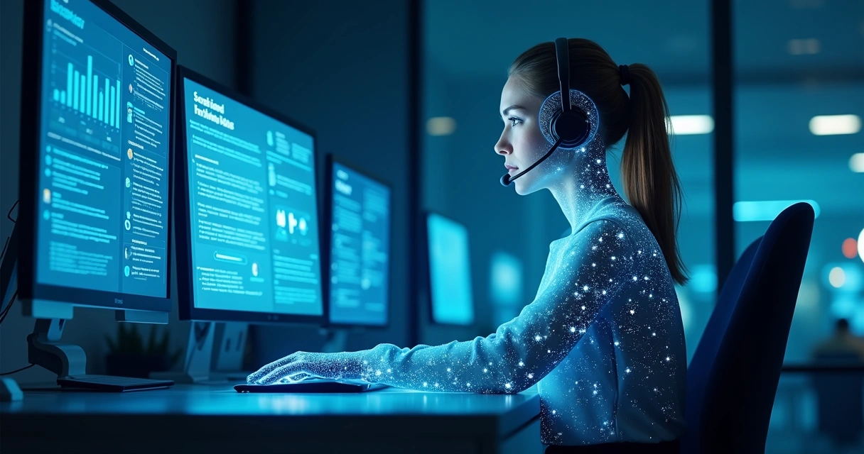 Agente de IA realizando atendimento digital 24h 