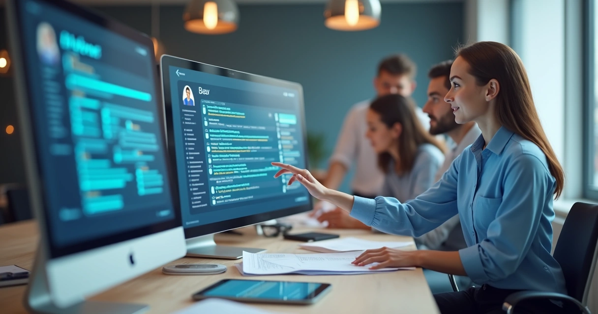 Atendente digital em ambiente empresarial