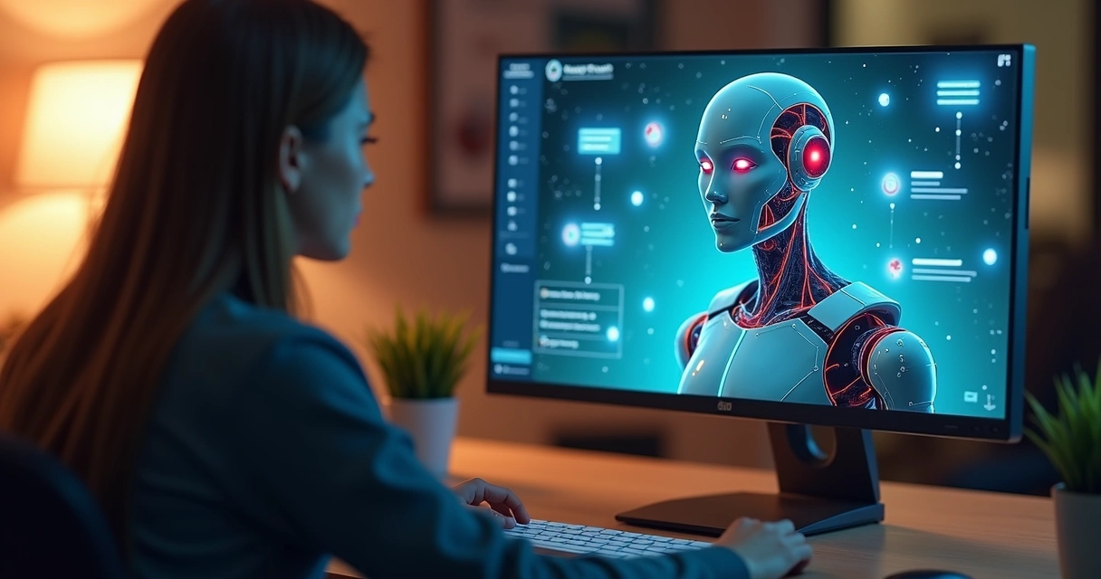 Chatbot atendendo cliente 