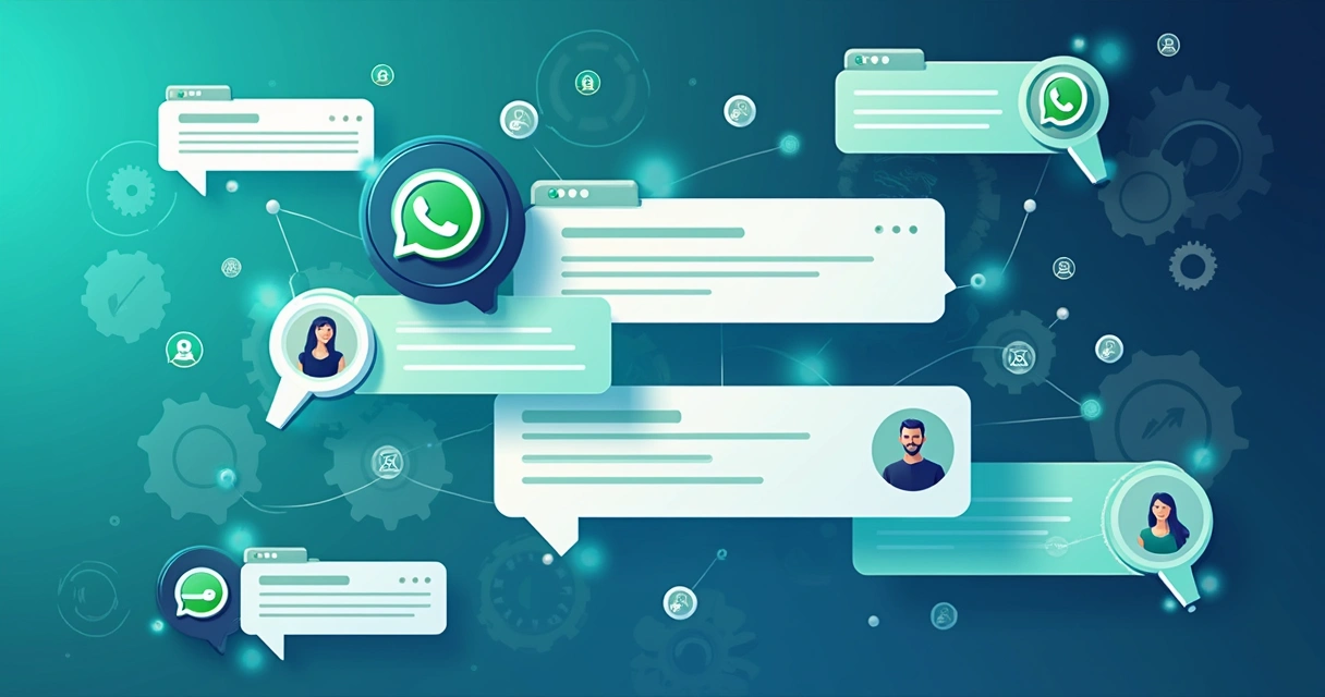 Assistente virtual conversando com clientes no WhatsApp