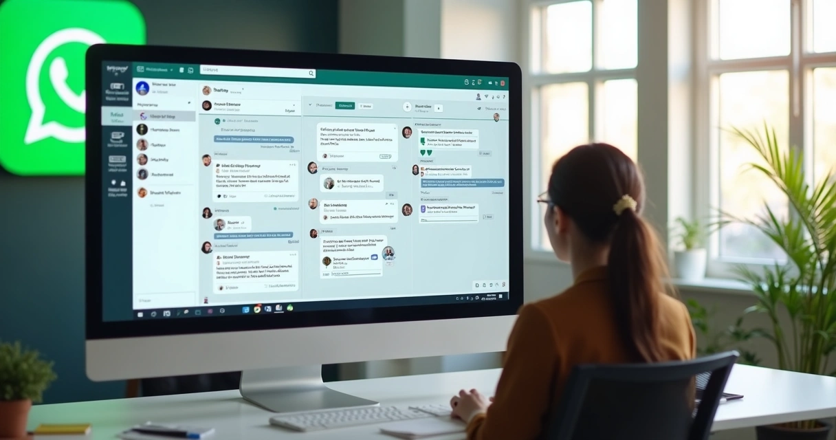 Painel de atendimento de agente IA com várias redes sociais integradas
