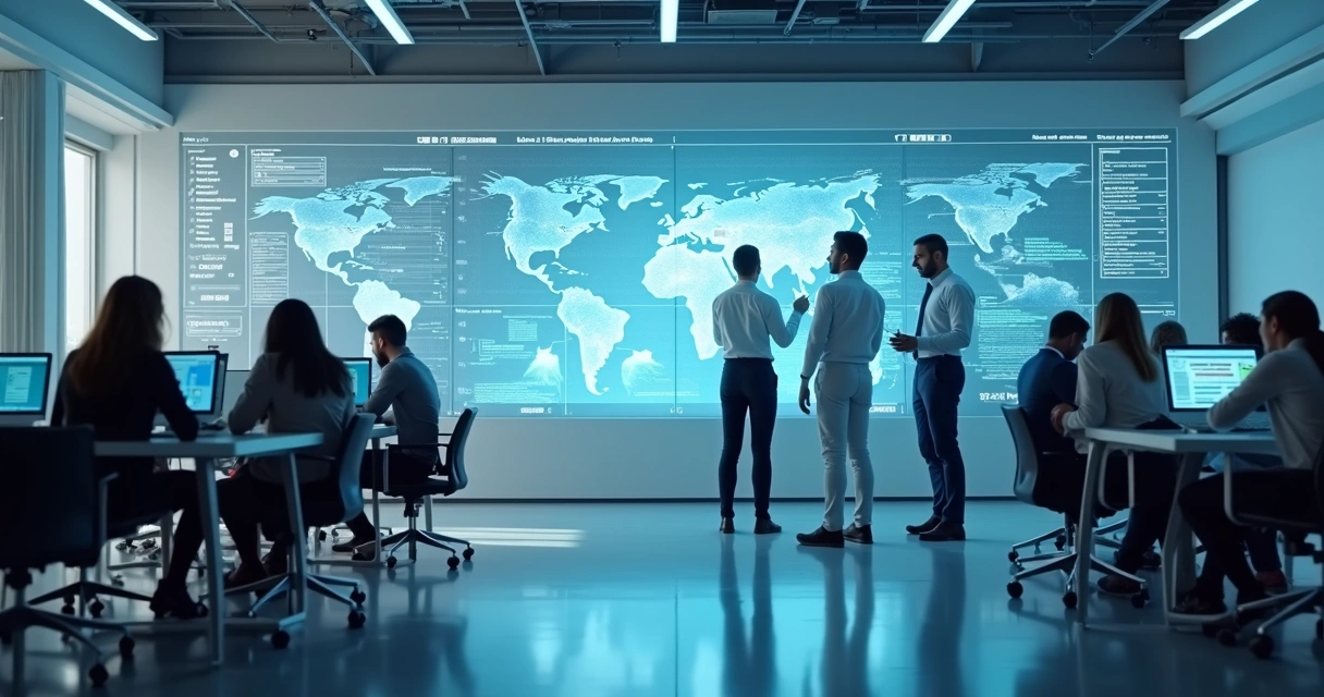 Agente virtual de IA atendendo clientes empresariais 