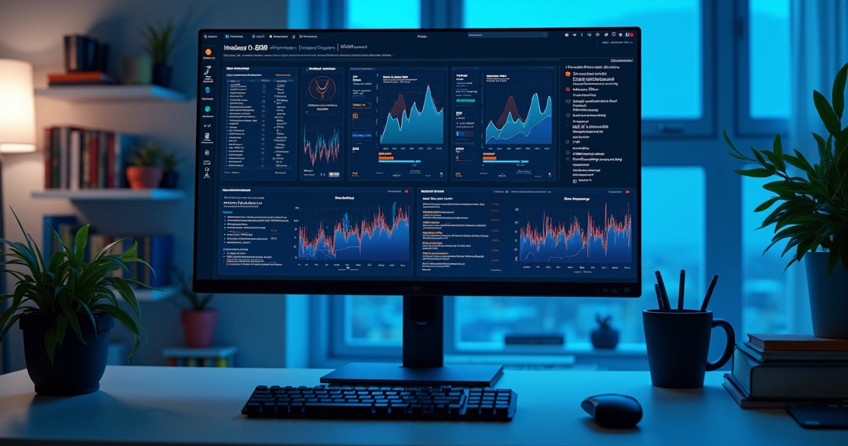 Tela com dashboard do OpenClaw mostrando agentes em execução e gráficos de tarefas realizadas 