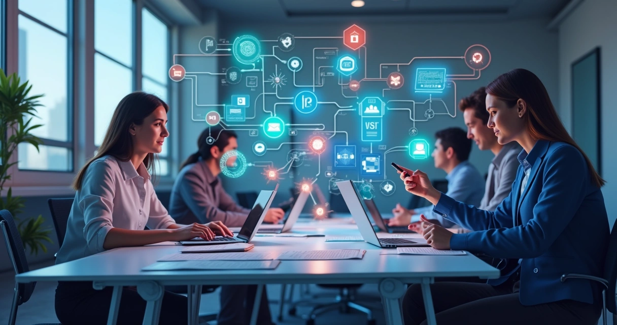 Fluxo de trabalho com agentes de IA integrados 