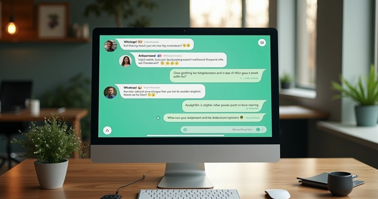 Pantalla mostrando asistencia IA en WhatsApp CRM