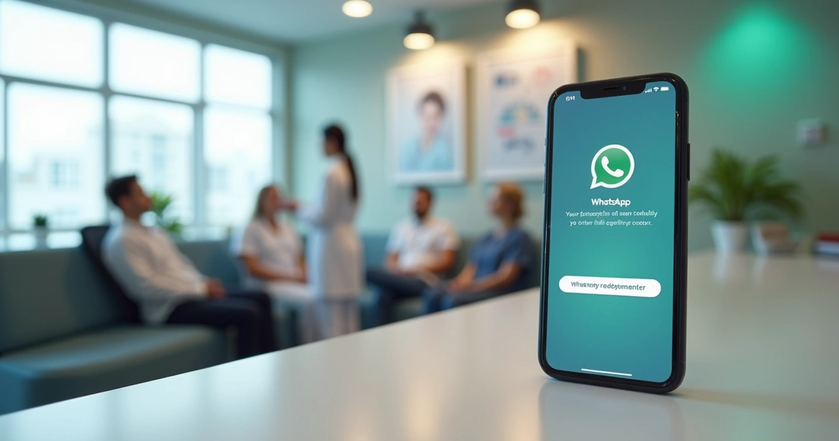 Atendimento automatizado via WhatsApp agendando consulta 