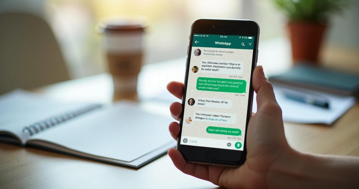 Tela de WhatsApp com conversa de pós-venda entre IA e cliente 