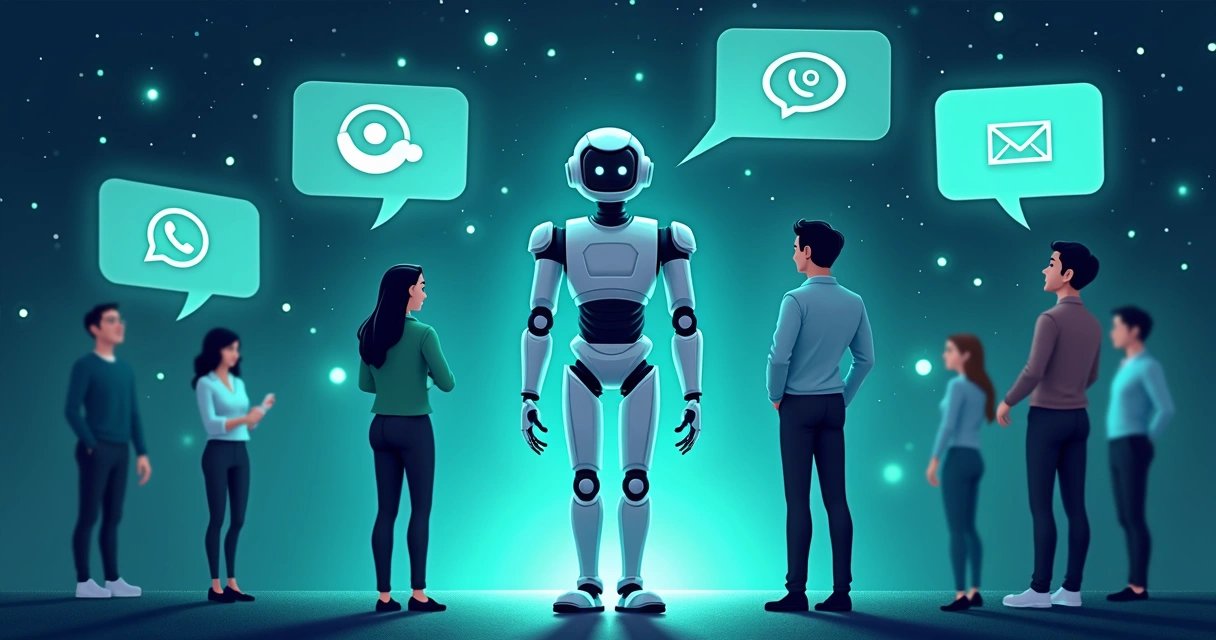 Agente de IA automatizando conversas do WhatsApp empresarial 