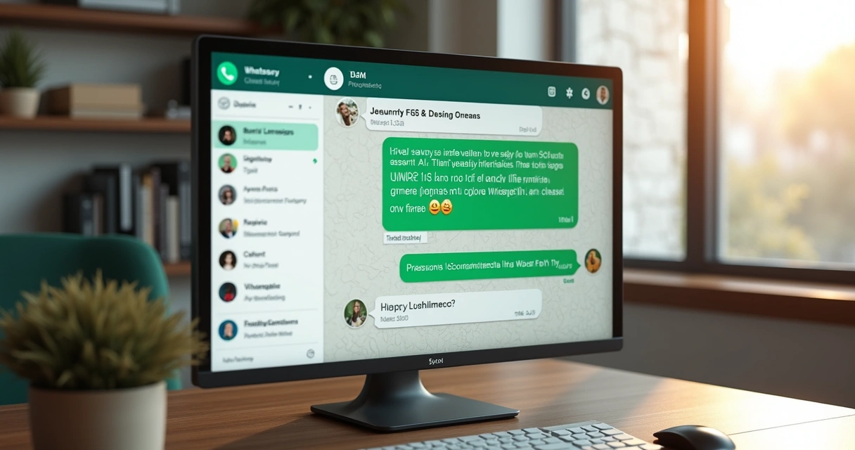 Pantalla de chat con agente inteligente en computadora 