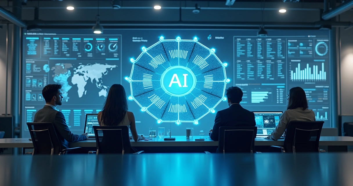 Interface de agente de IA integrado a sistemas de gestão empresarial 