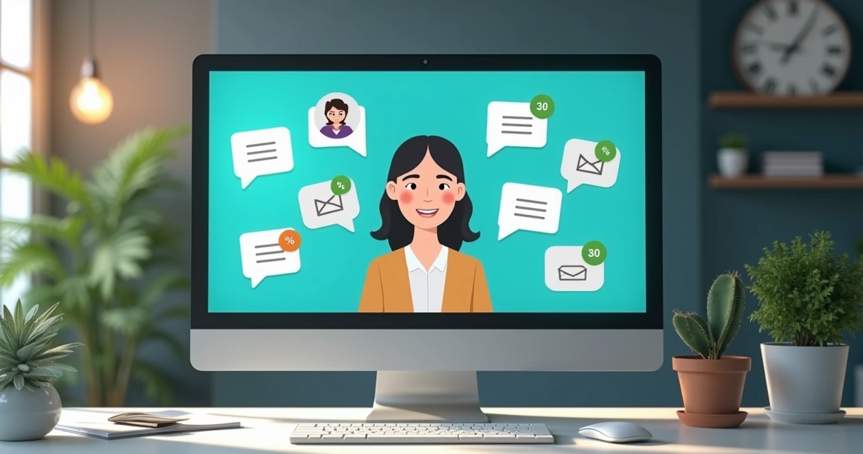 Agente virtual enviando ofertas para leads 
