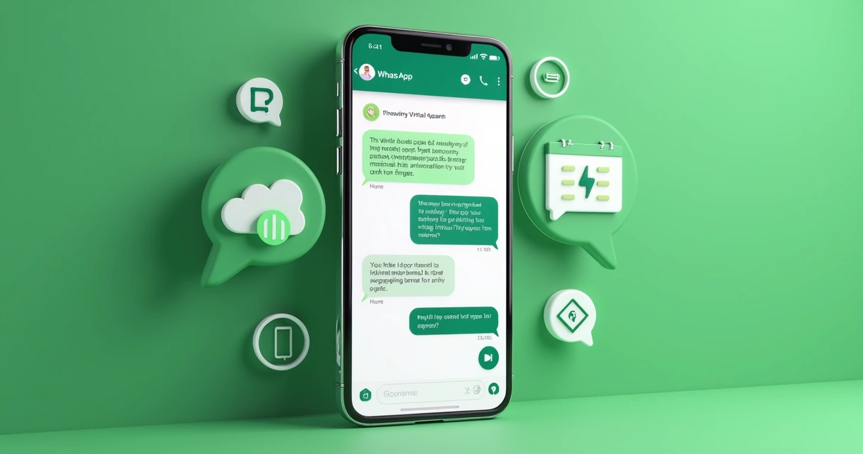 Tela de chat mostrando agente virtual respondendo dúvidas no WhatsApp 