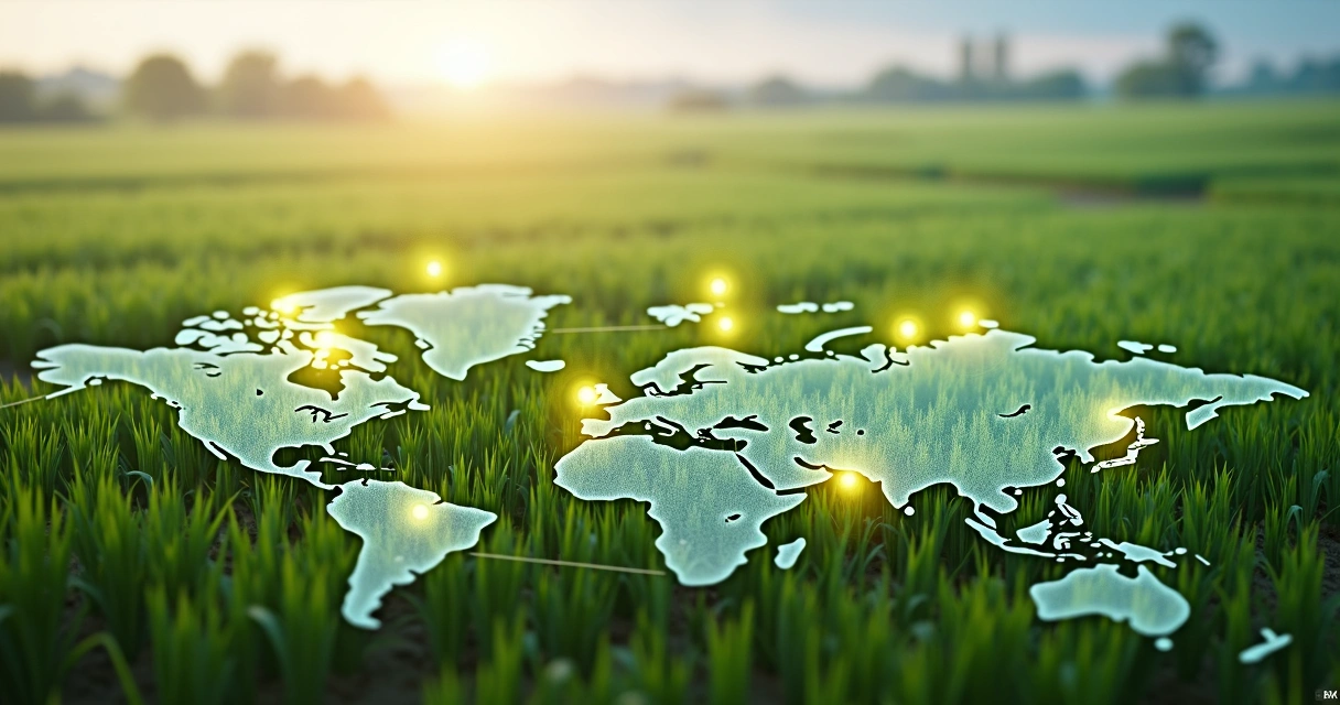 Mapa agrícola com tecnologia blockchain 