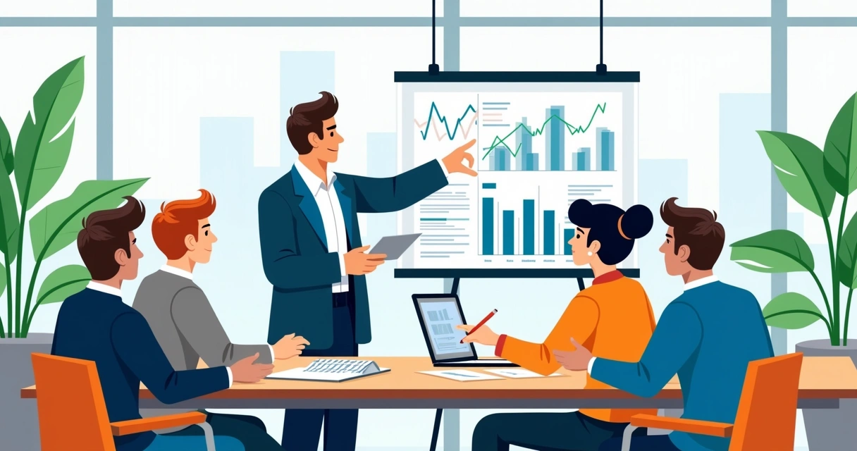 Equipe de contabilidade orientando corretora a superar erros comuns 
