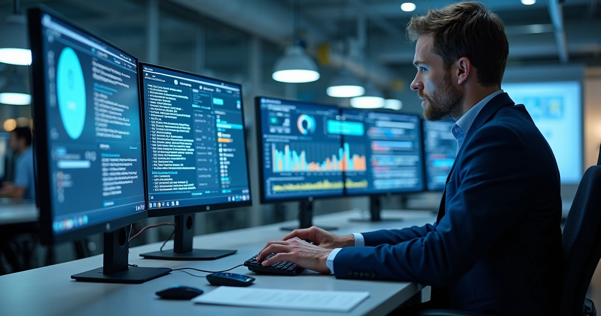 AI dashboard automatically updating marketing campaigns across devices