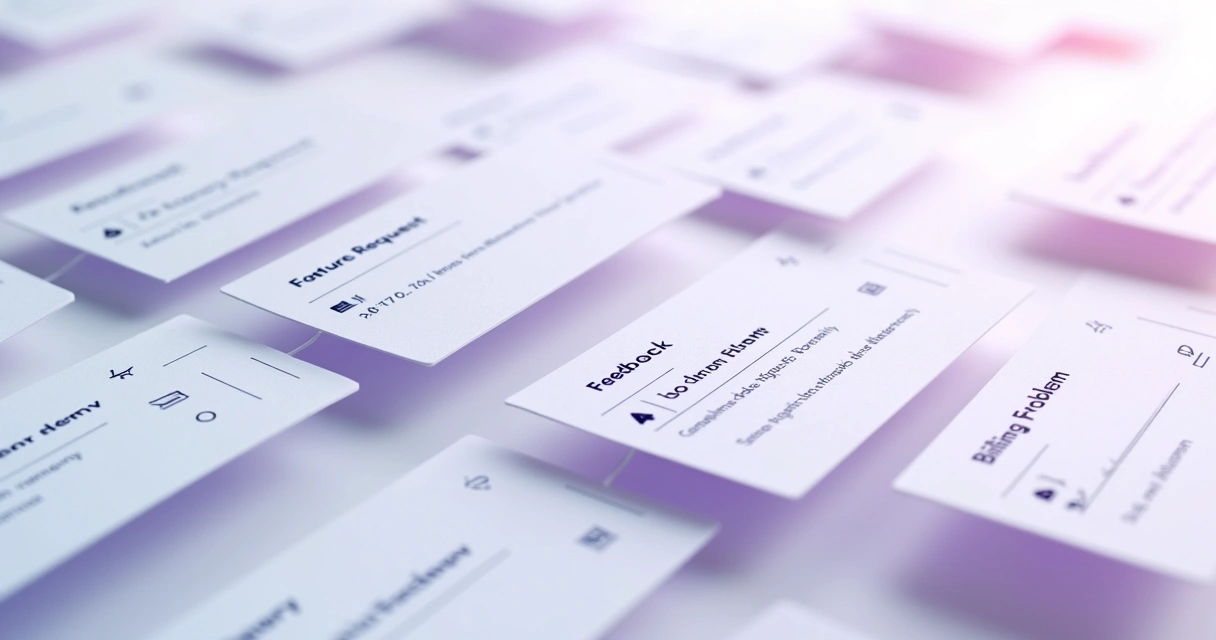 NPS feedback cards showing AI-categorized responses with urgency and main trends. 