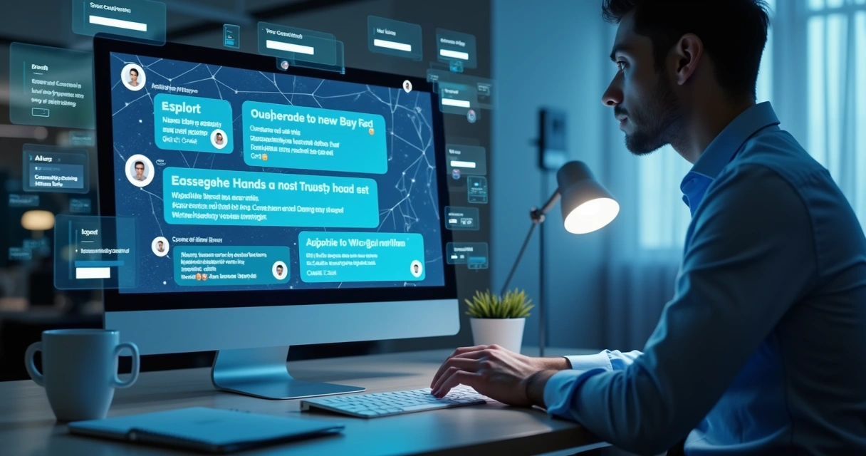 Chatbot interface displaying brand ratings and customer sentiment analysis