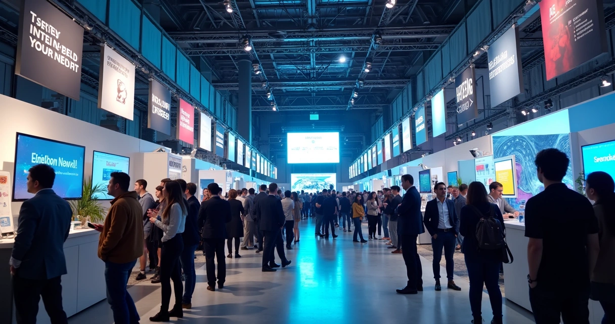 Hiring AI engineers at technology conference 