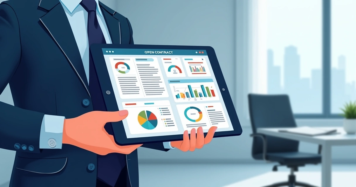 AI analyzing digital contracts for risks and opportunities 