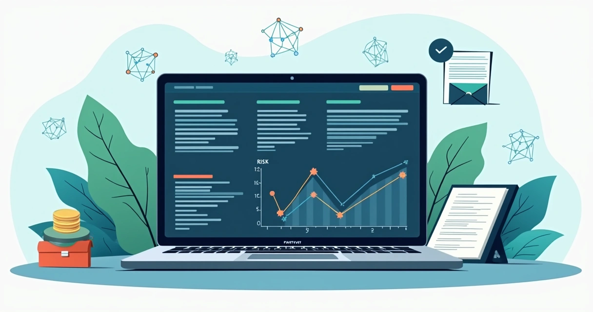 AI-powered dashboard analyzing contract risks and opportunities 