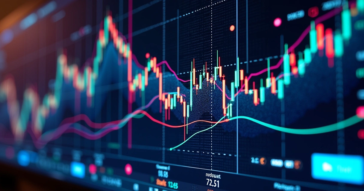 AI pattern detecting currency rate fluctuations. 