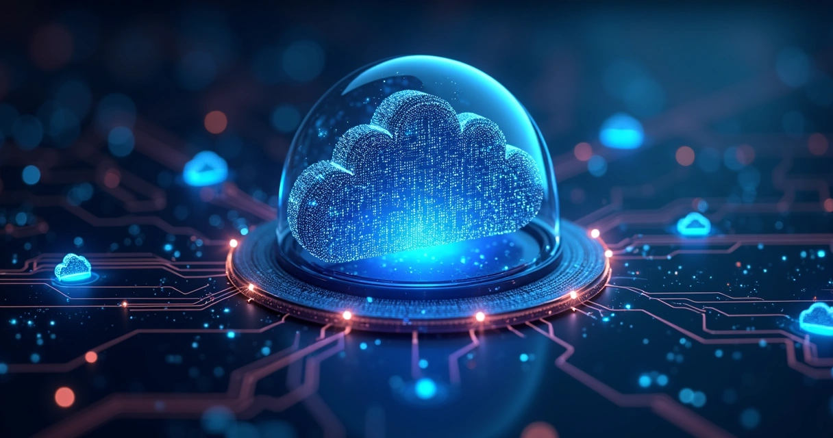 AI shield protecting business data flows 