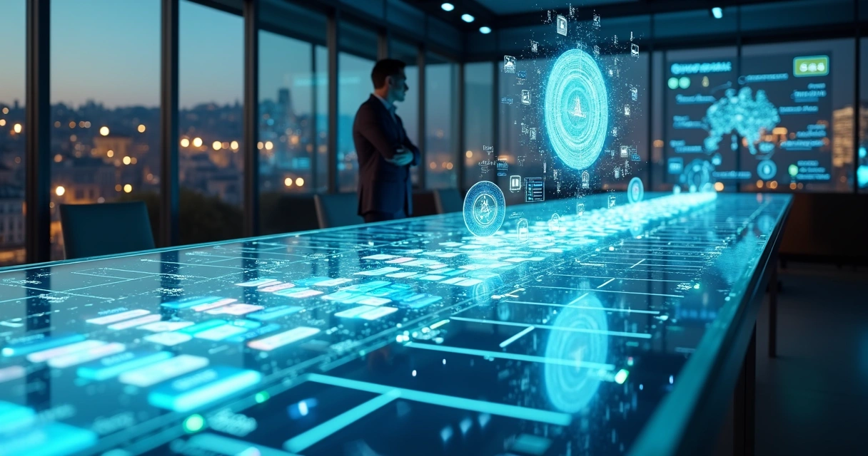 European SME control room with AI lead qualification pipeline 