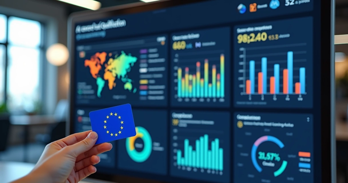 Modern dashboard displaying AI lead scoring for SMEs 