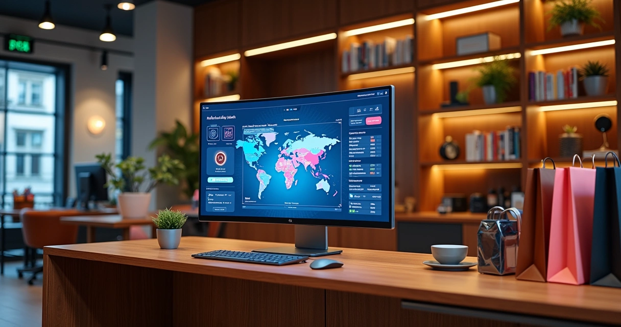 Modern AI dashboard for retail analytics 