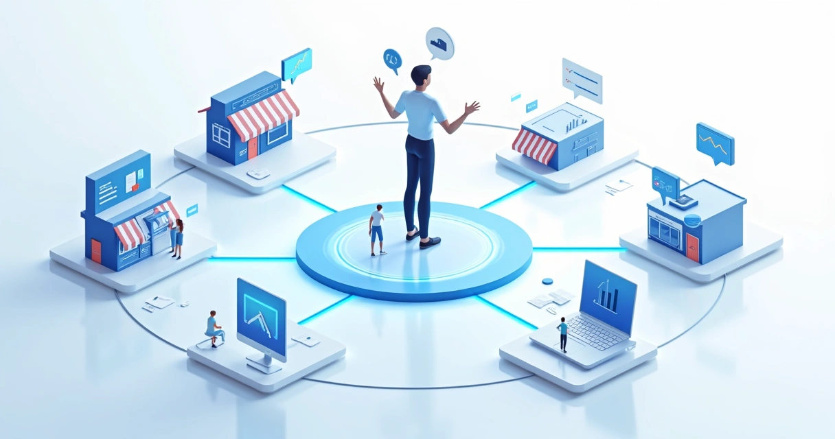 Different sales technology platforms connected 