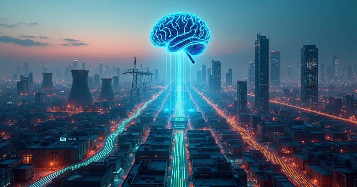 AI-generated city maze visualizing financial stress testing scenarios 