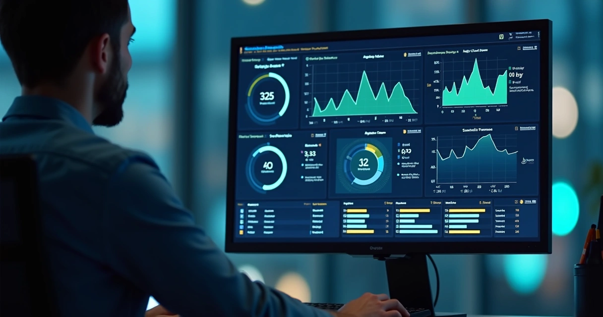 Monitoring software screen adjusting alert thresholds